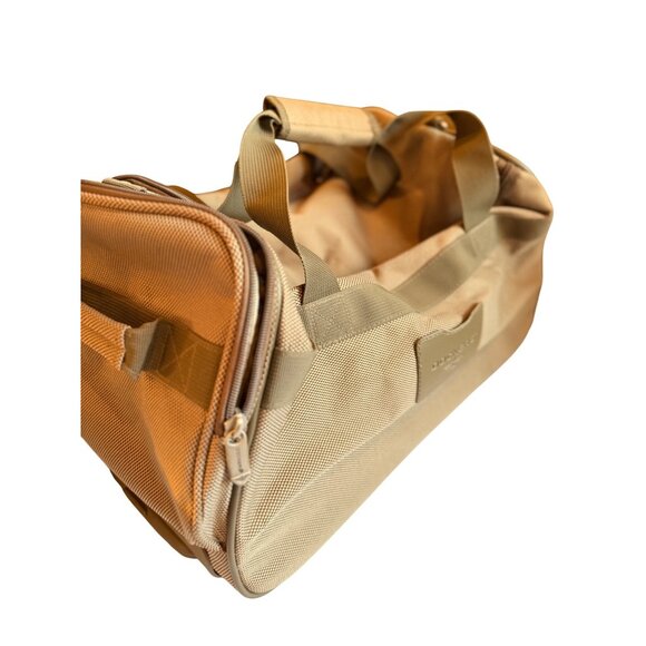 Dockers Beige Rolling Duffel Bag With Telescopic Handle & Multiple Compartments - Picture 12 of 16